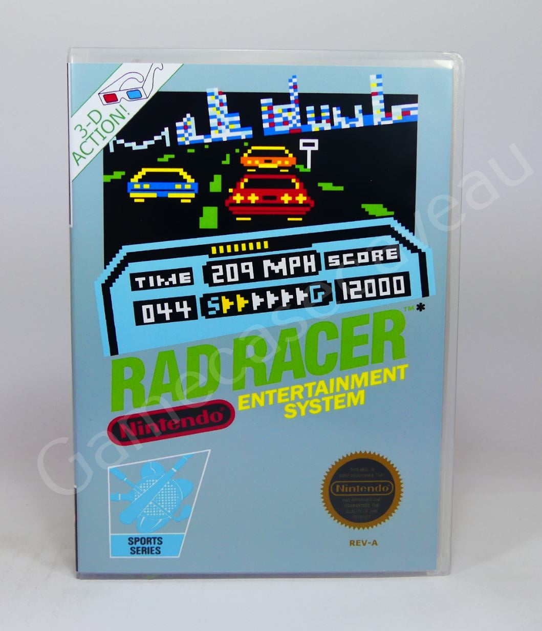 Rad Racer - NES Replacement Case