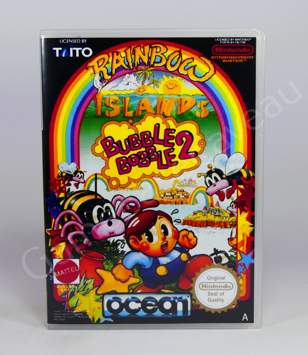 Rainbow Islands Bubble Bobble 2 - NES Replacement Case