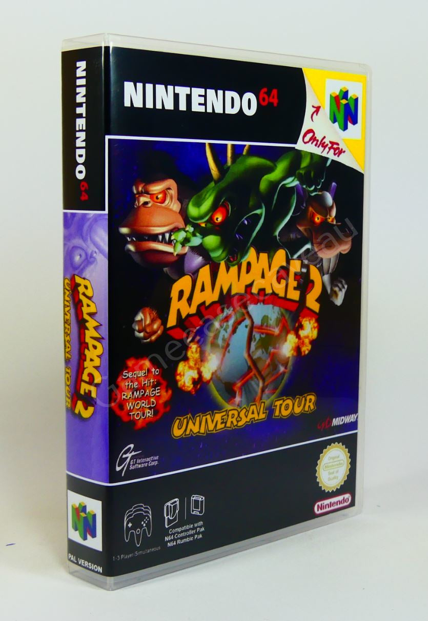 Rampage 2 Universal Tour - N64 Replacement Case