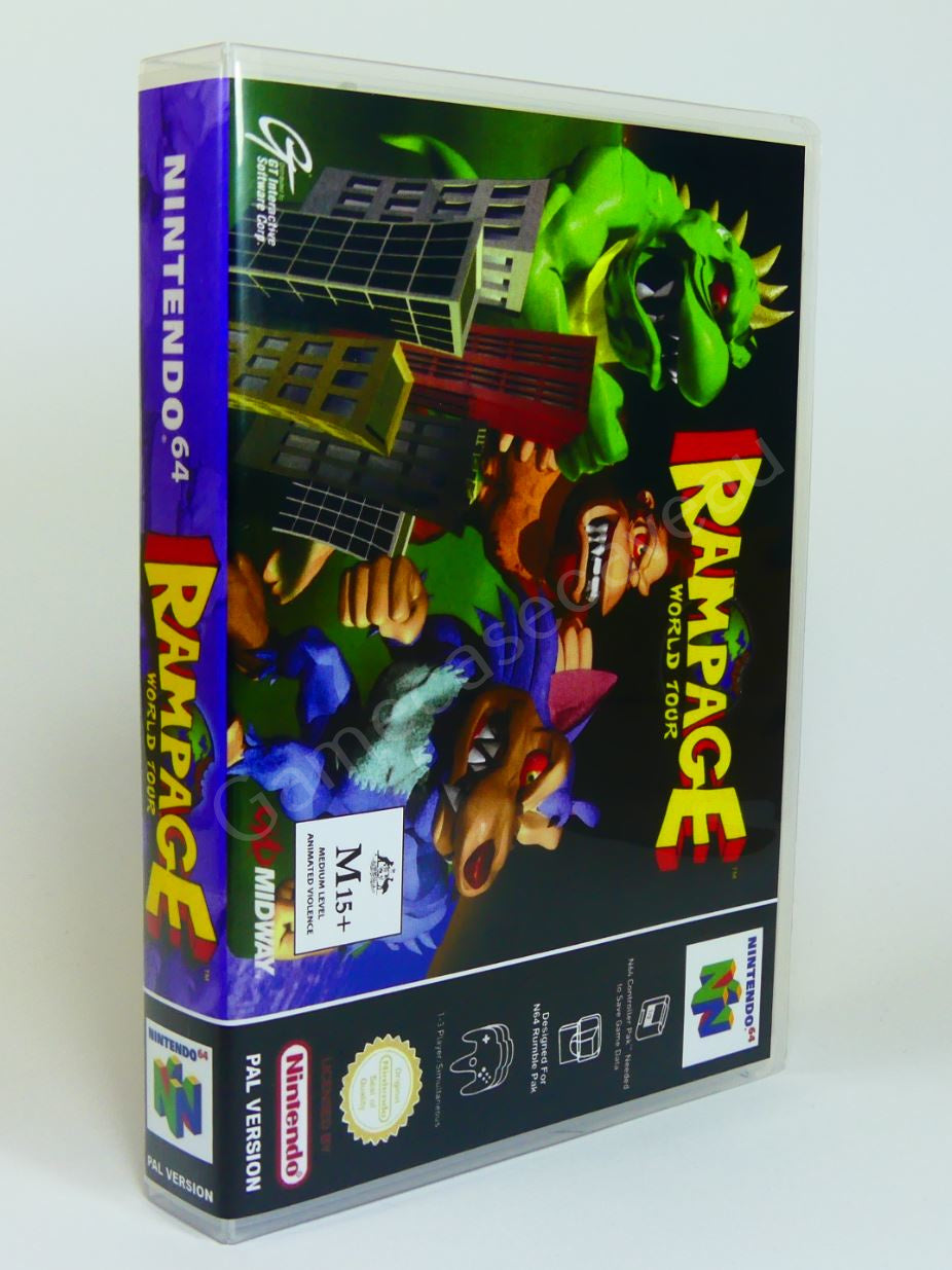 Rampage World Tour - N64 Replacement Case