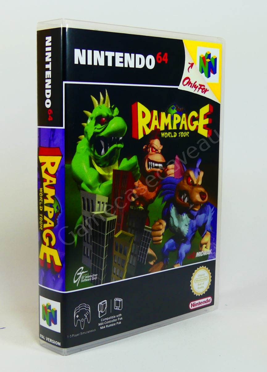 Rampage World Tour - N64 Replacement Case