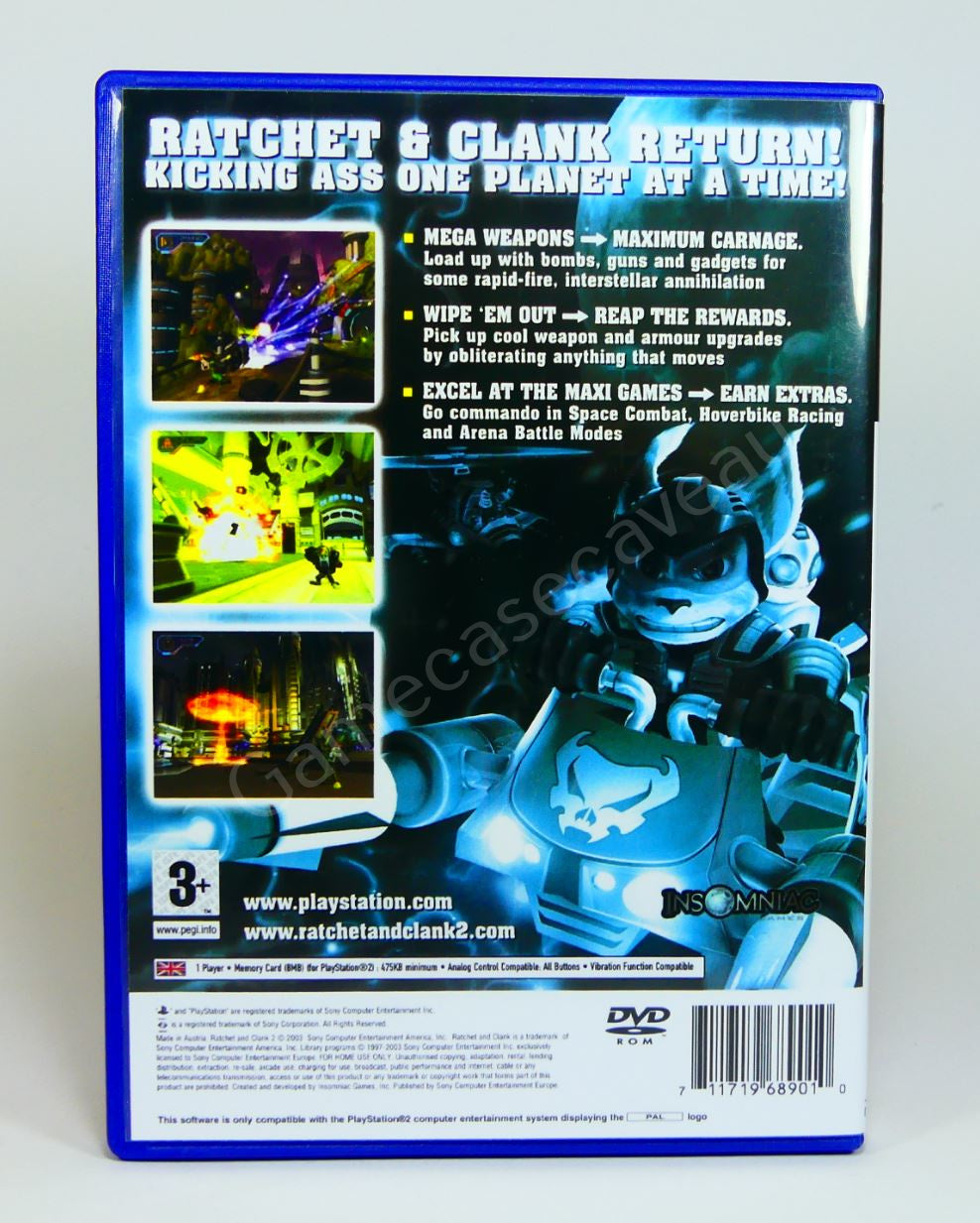 Ratchet & Clank Locked and Loaded - PS2 Replacement Case