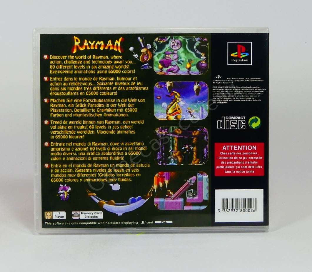 Rayman - PS1 Replacement Case