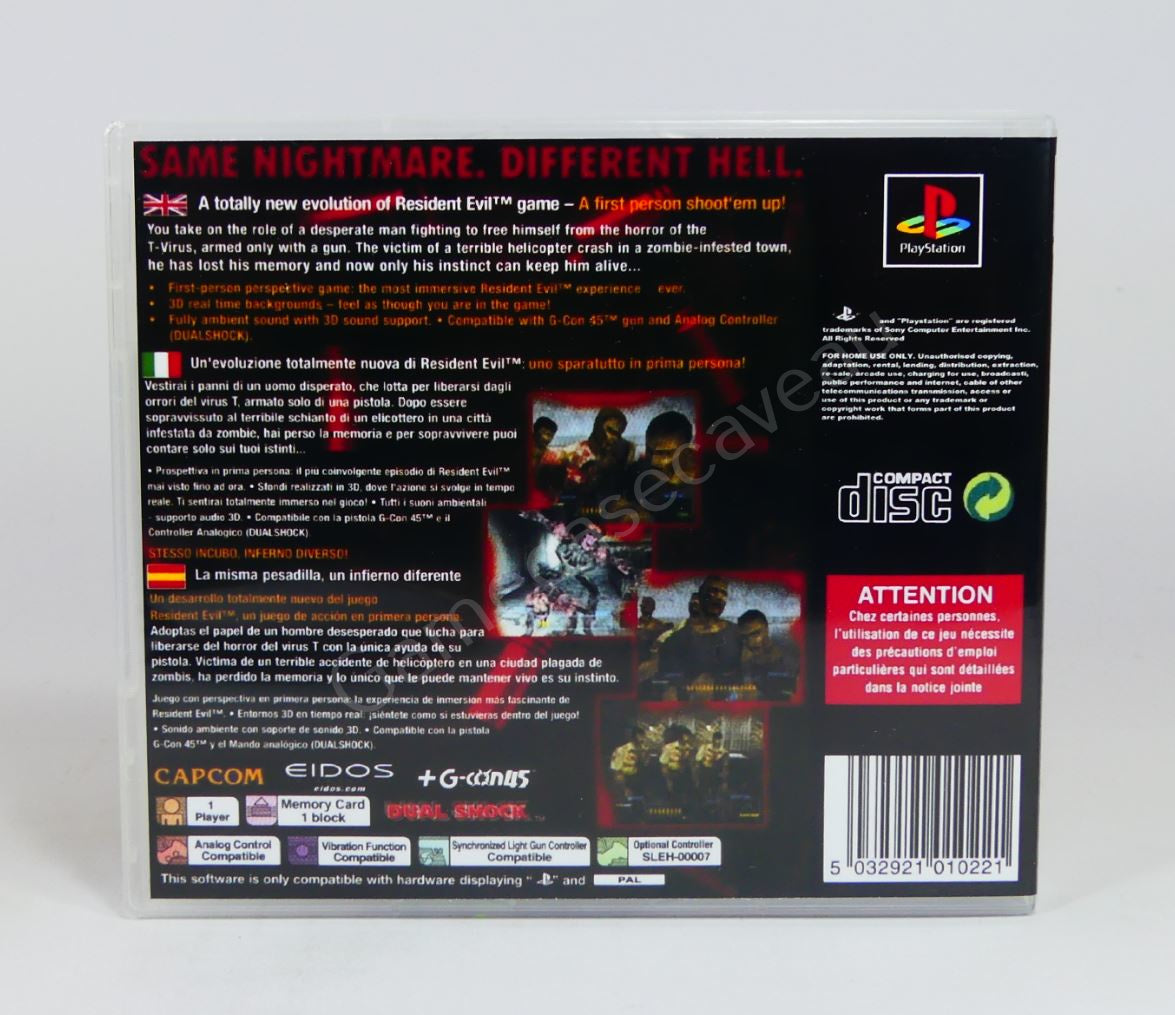 Resident Evil Survivor - PS1 Replacement Case