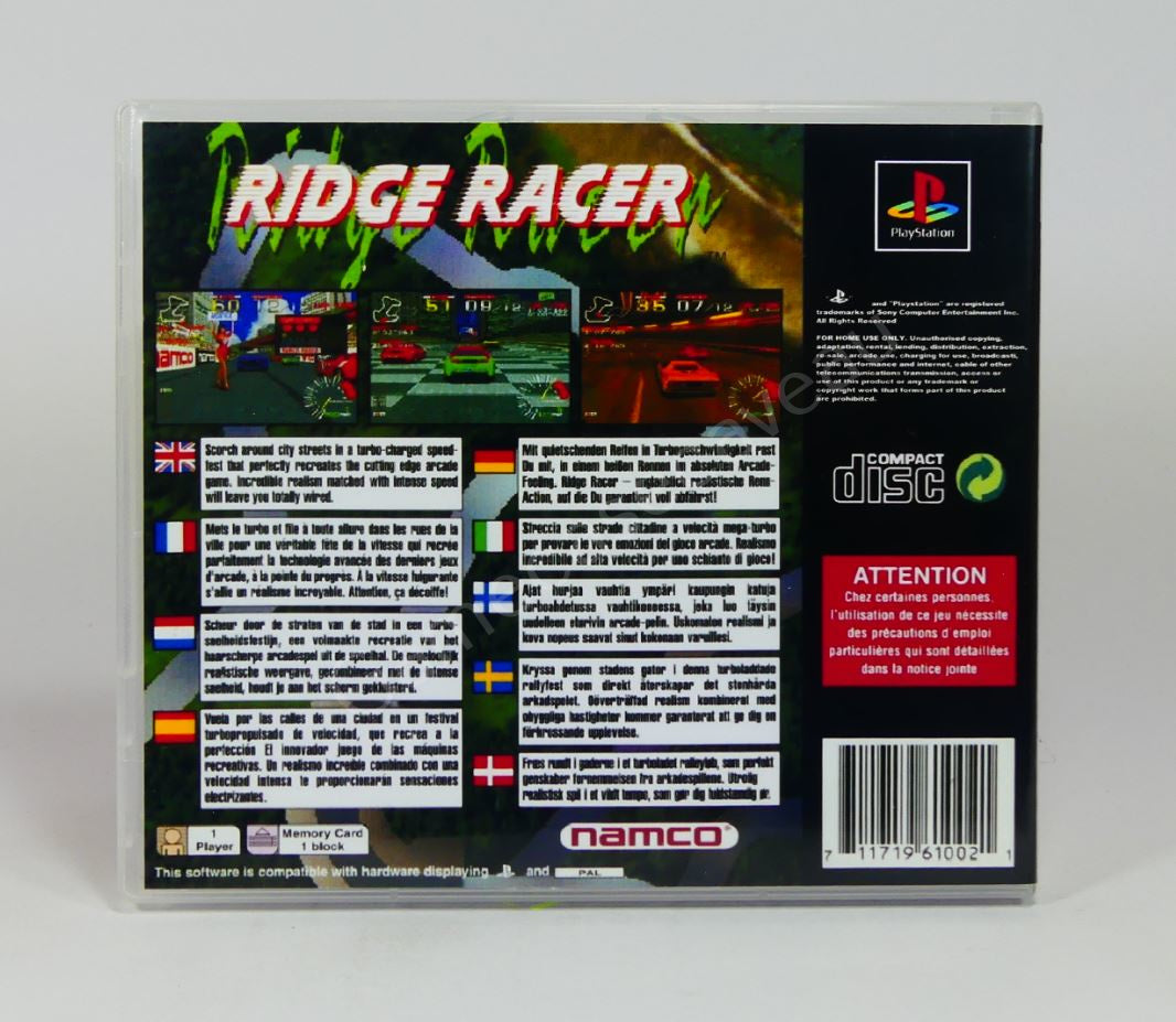 Ridge Racer - PS1 Replacement Case