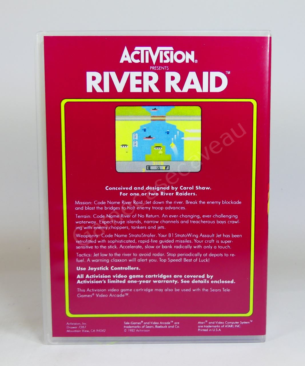 River Raid - 2600 Replacement Case