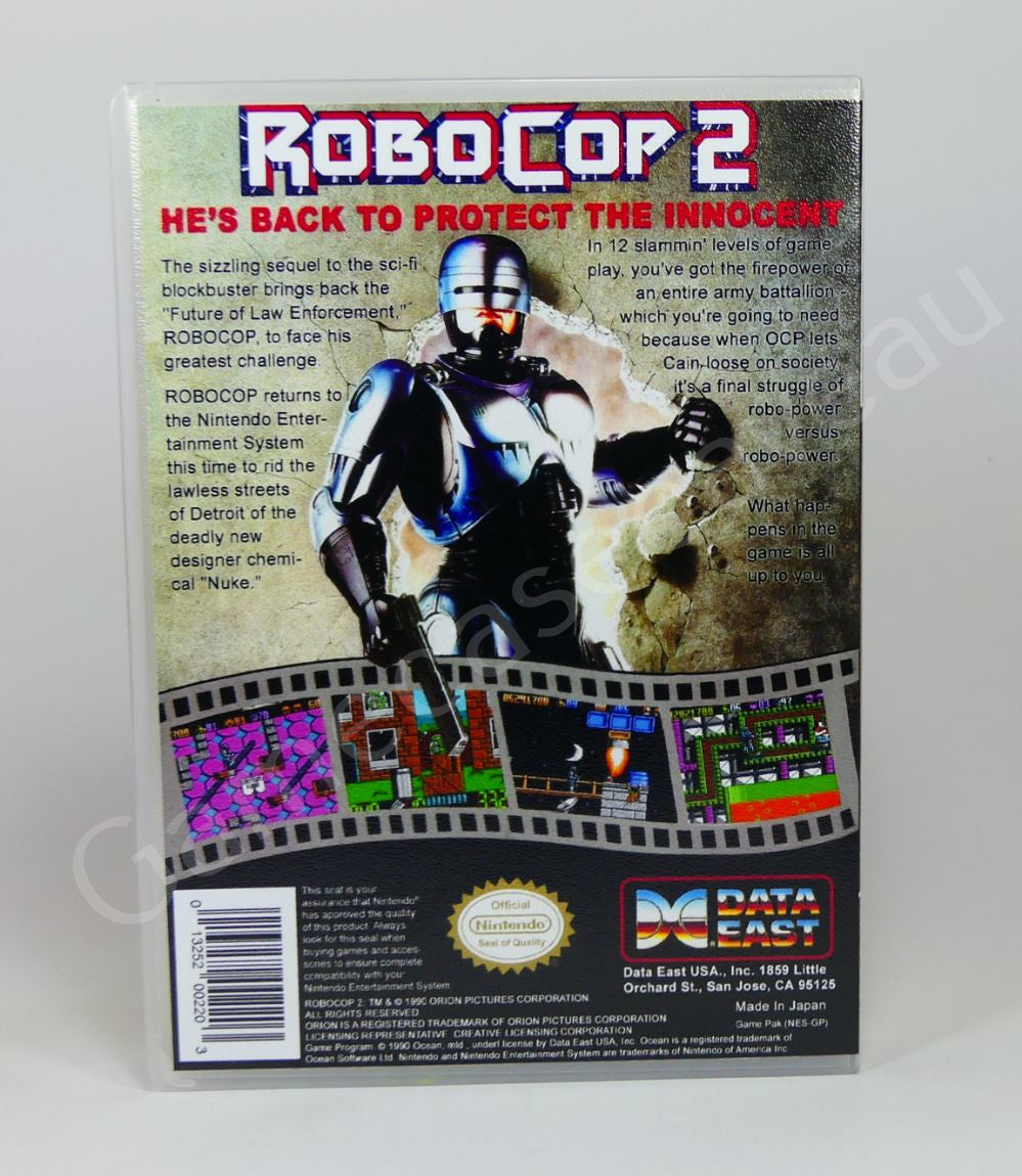 Robocop 2 - NES Replacement Case