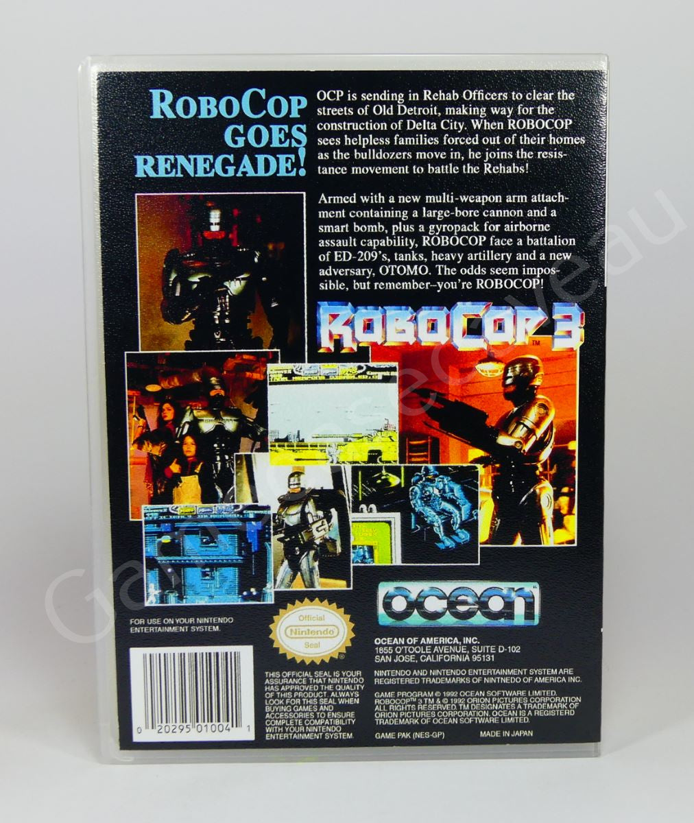 Robocop 3 - NES Replacement Case