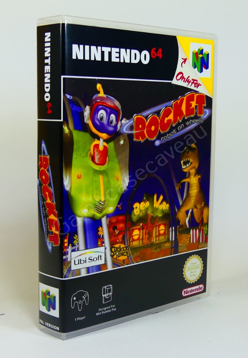 Rocket Robot on Wheels - N64 Replacement Case