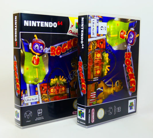 Rocket Robot on Wheels - N64 Replacement Case