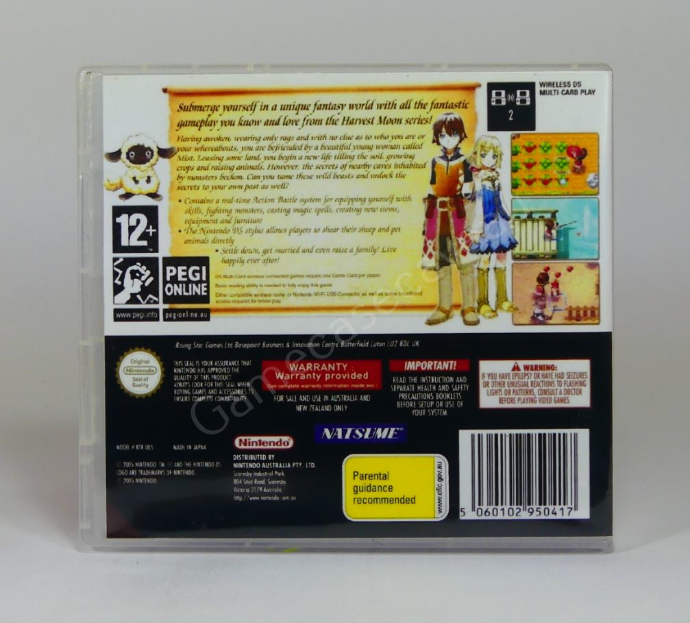 Rune Factory - DS Replacement Case