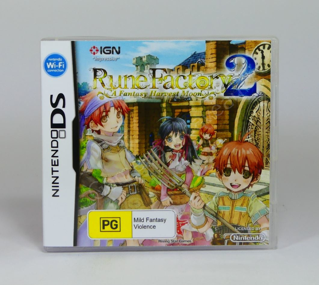 Rune Factory 2 - DS Replacement Case
