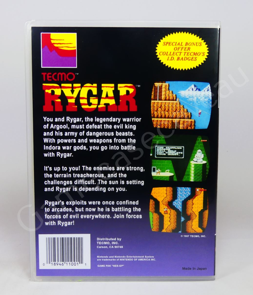 Rygar - NES Replacement Case