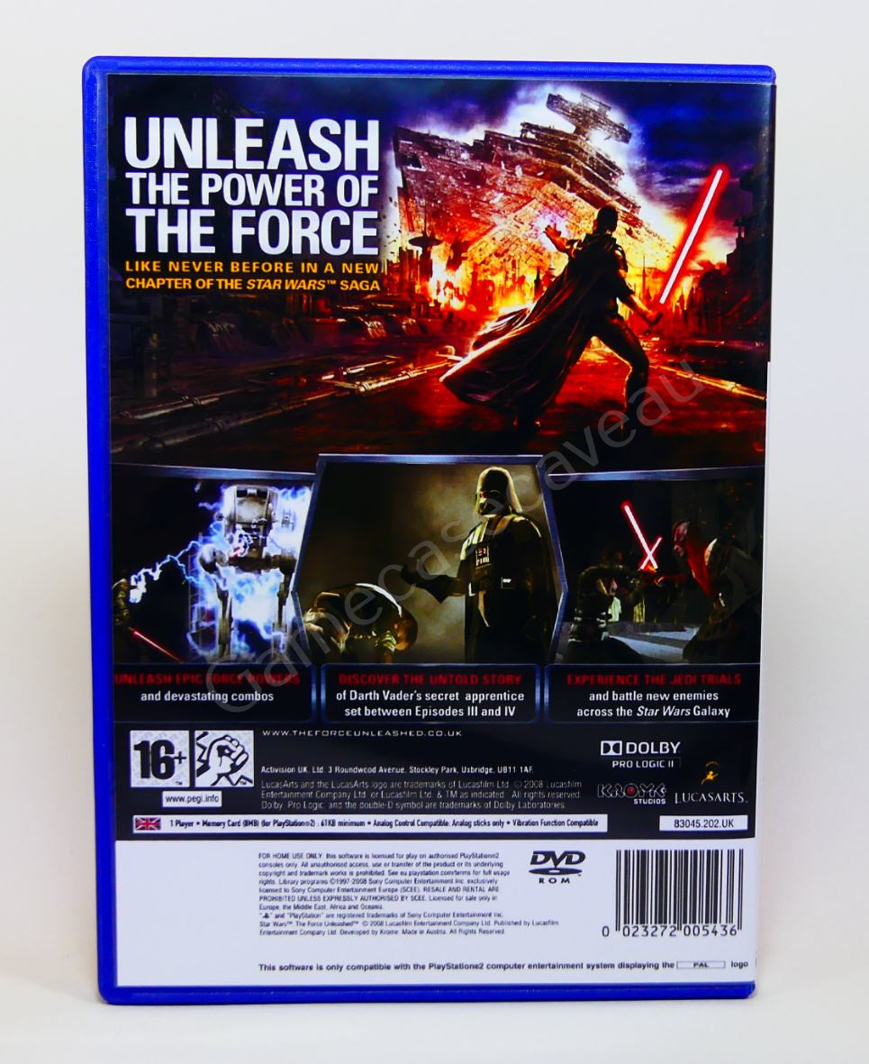 Star Wars The Force Unleashed - PS2 Replacement Case