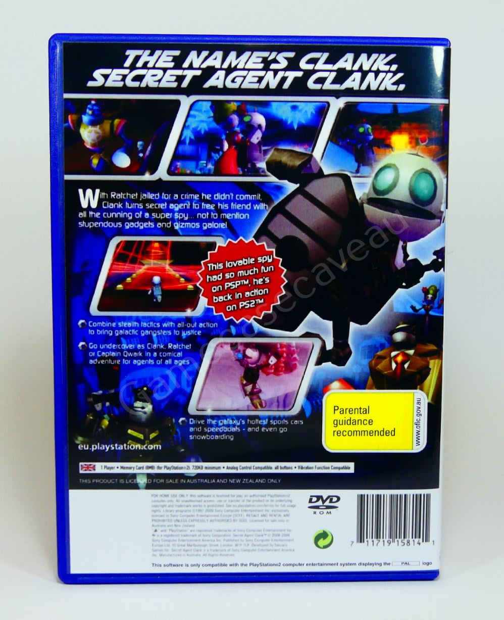 Secret Agent Clank - PS2 Replacement Case