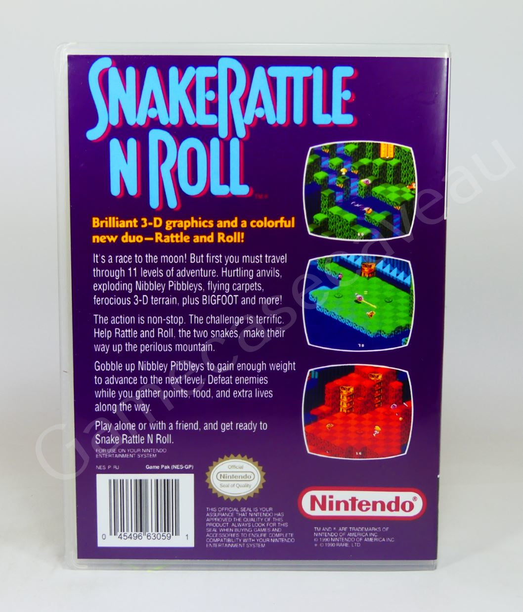 Snake Rattle 'n' Roll - NES Replacement Case