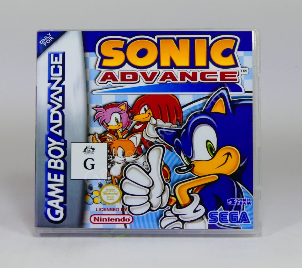 Sonic Advance - GBA Replacement Case