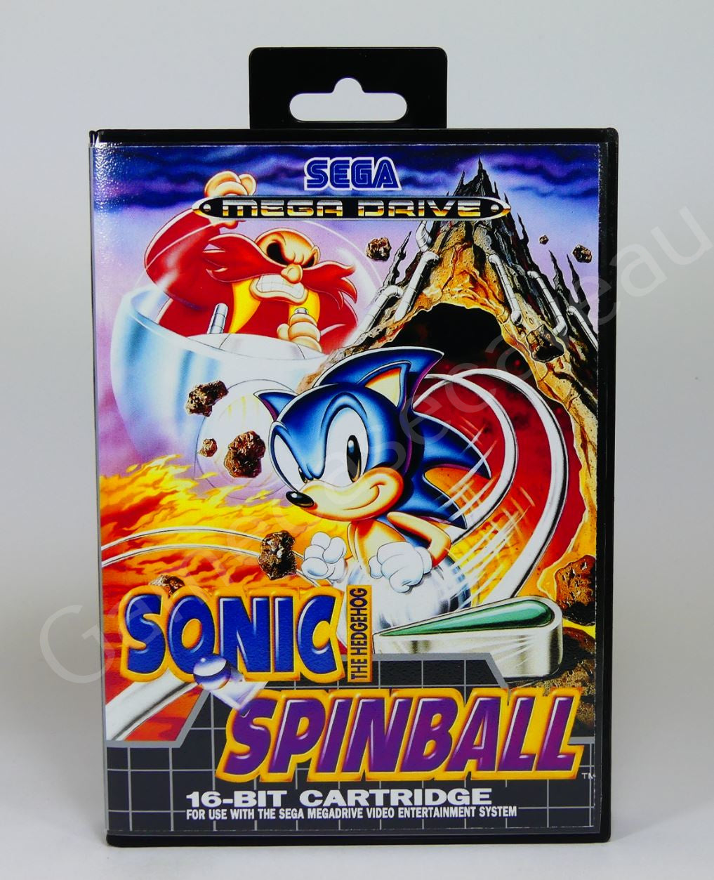 Sonic The Hedgehog Spinball - SMD Replacement Case