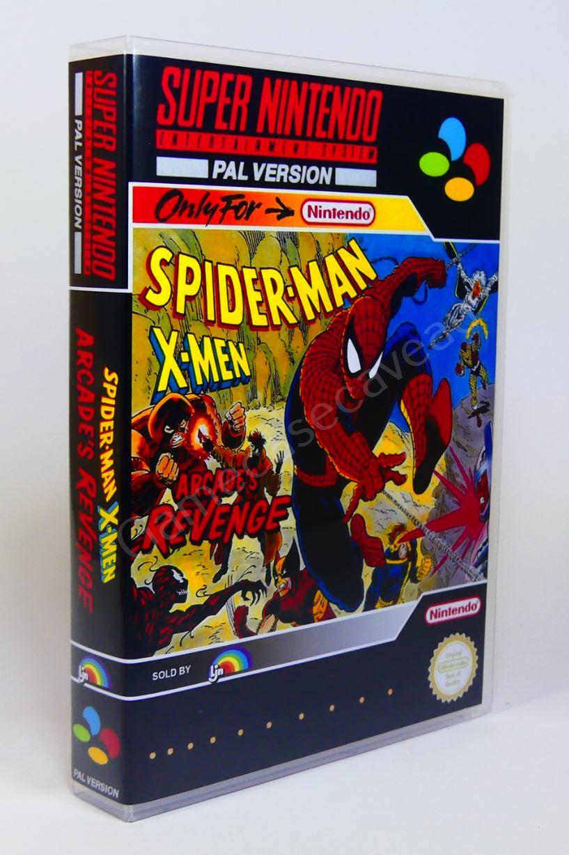 Spider-Man X-Men Arcades Revenge - SNES Replacement Case
