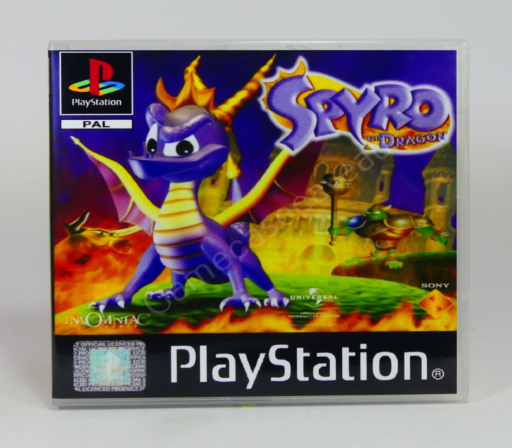 Spyro the Dragon - PS1 Replacement Case