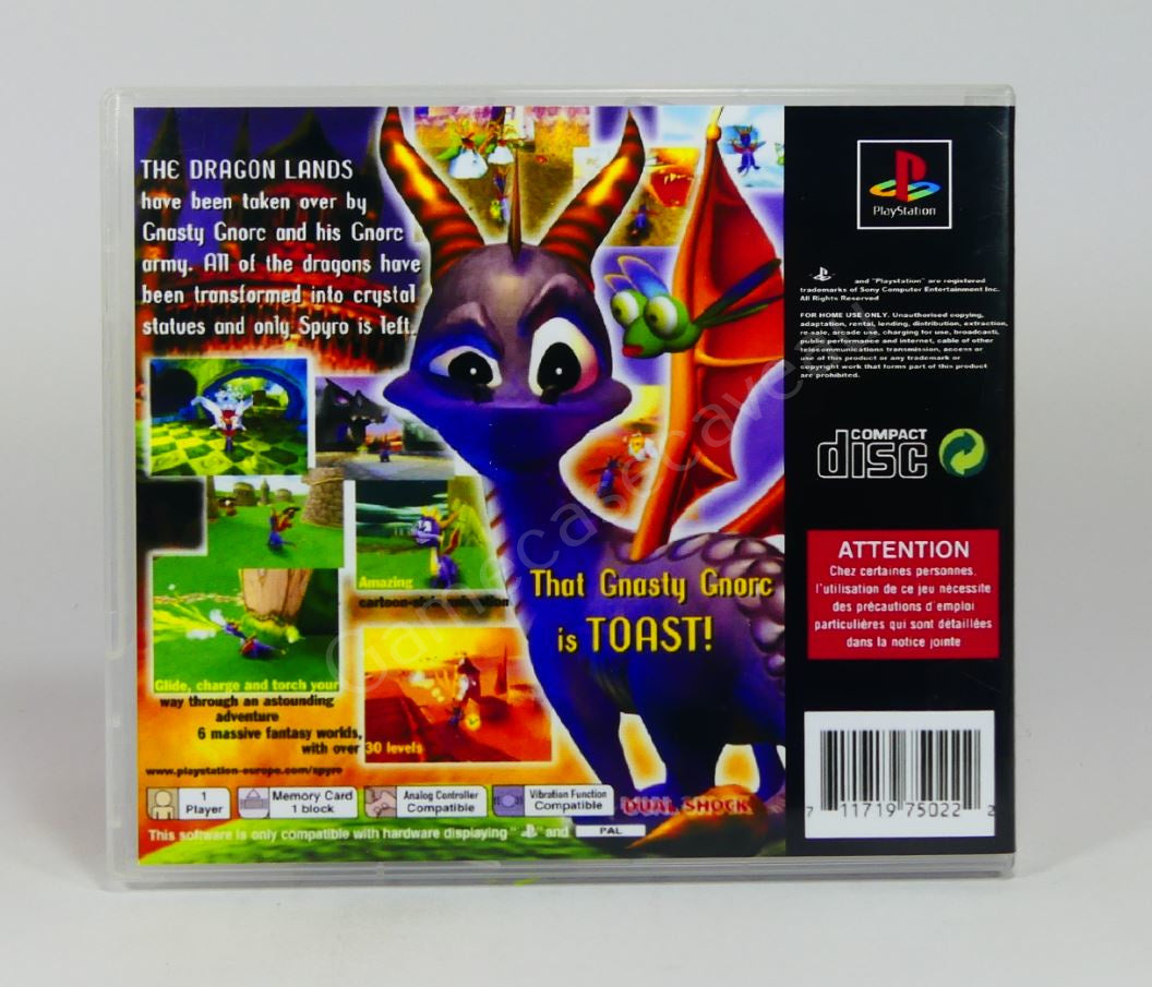 Spyro the Dragon - PS1 Replacement Case