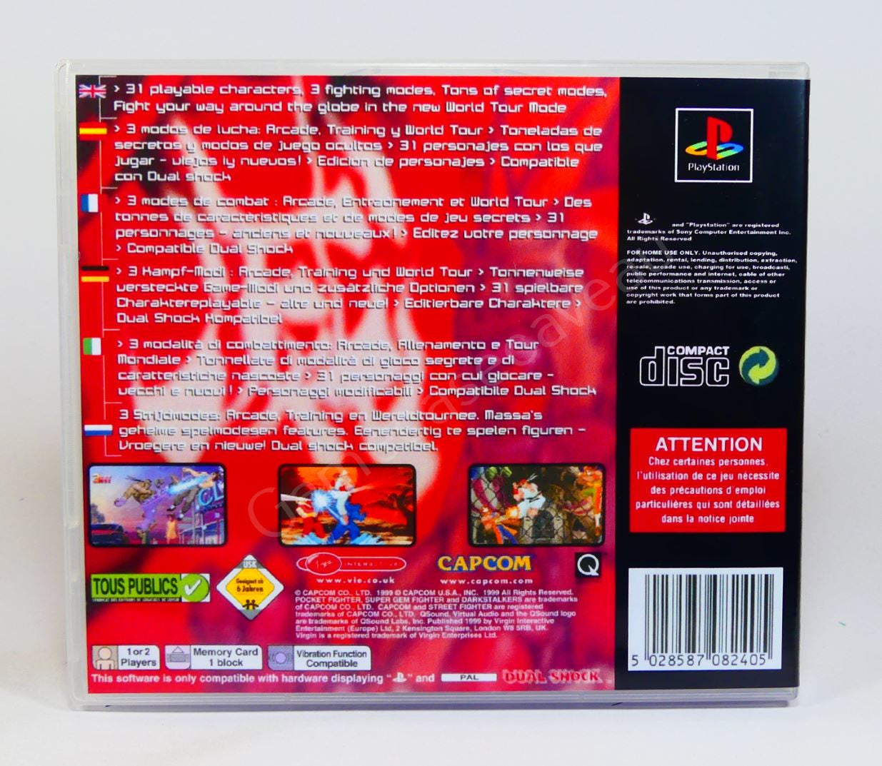 Street Fighter Alpha 3 - PS1 Replacement Case