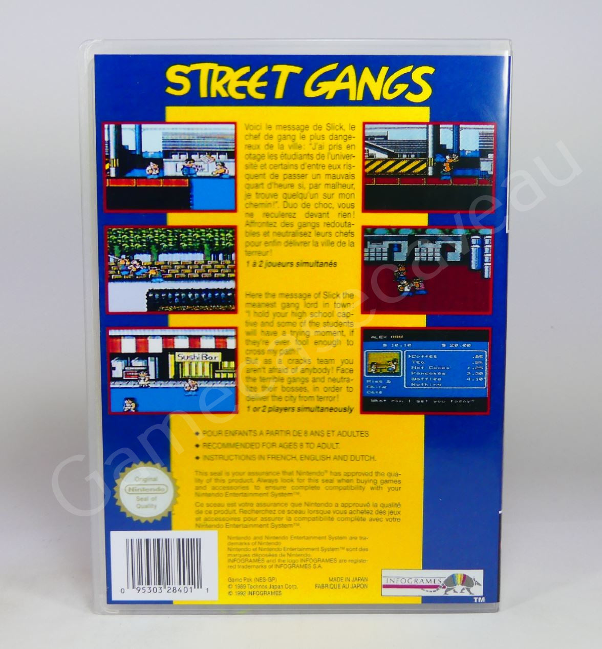 Street Gangs - NES Replacement Case