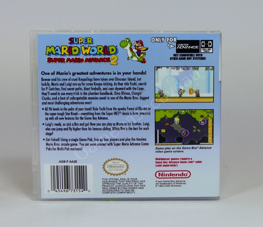 Super Mario Advance 2 Super Mario World - GBA Replacement Case