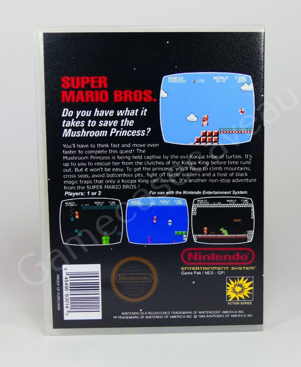 Super Mario Bros - NES Replacement Case