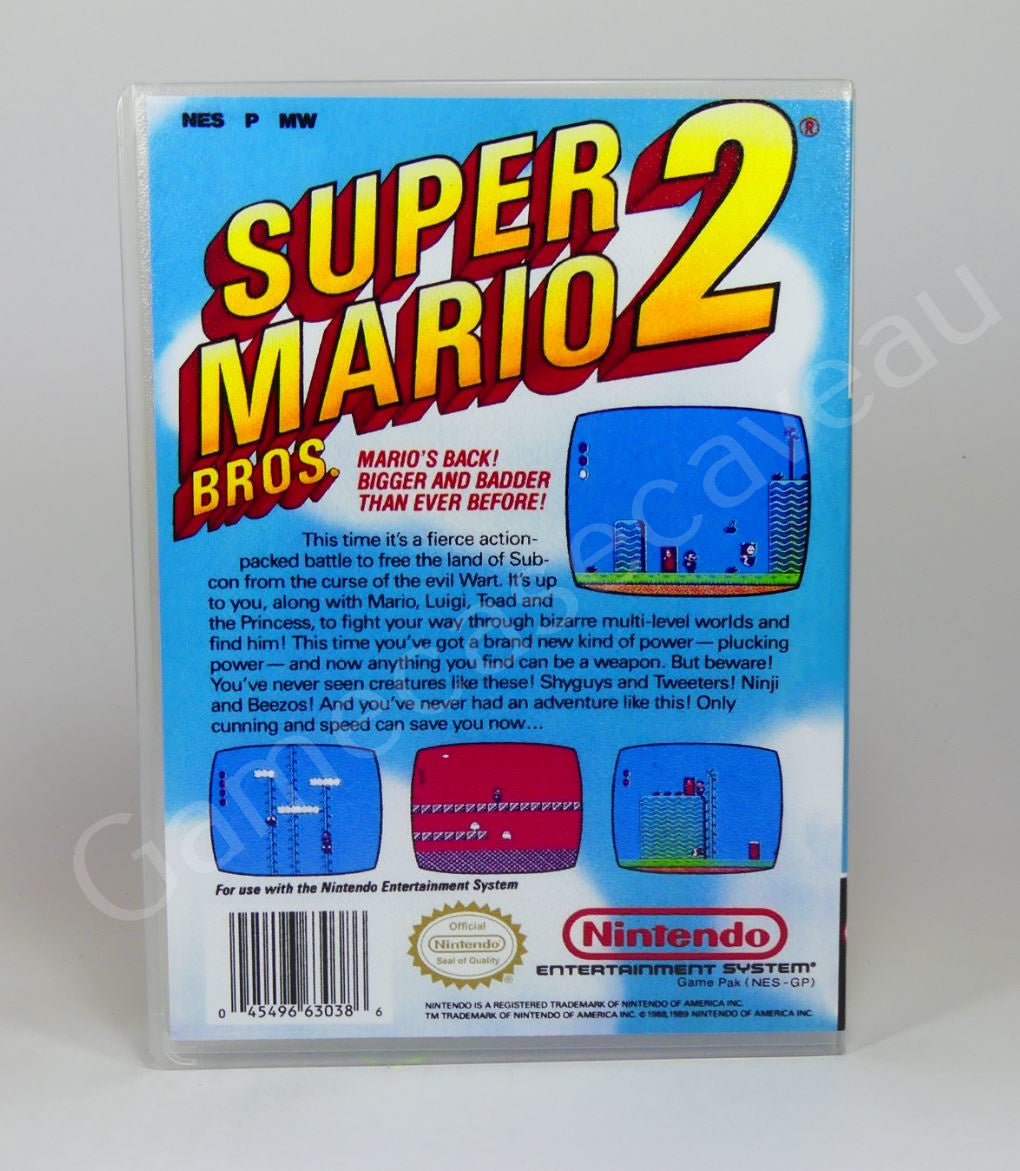 Super Mario Bros 2 - NES Replacement Case