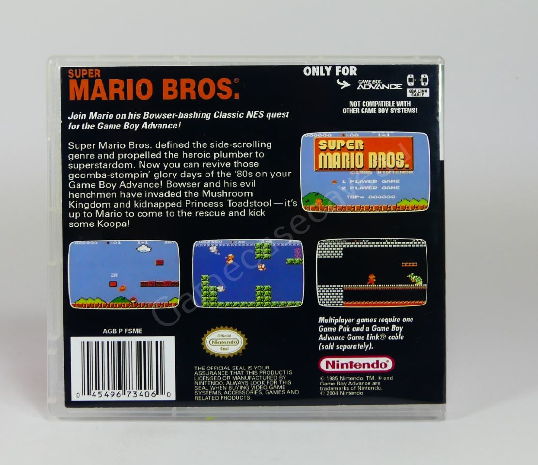 Super Mario Bros Classic - GBA Replacement Case