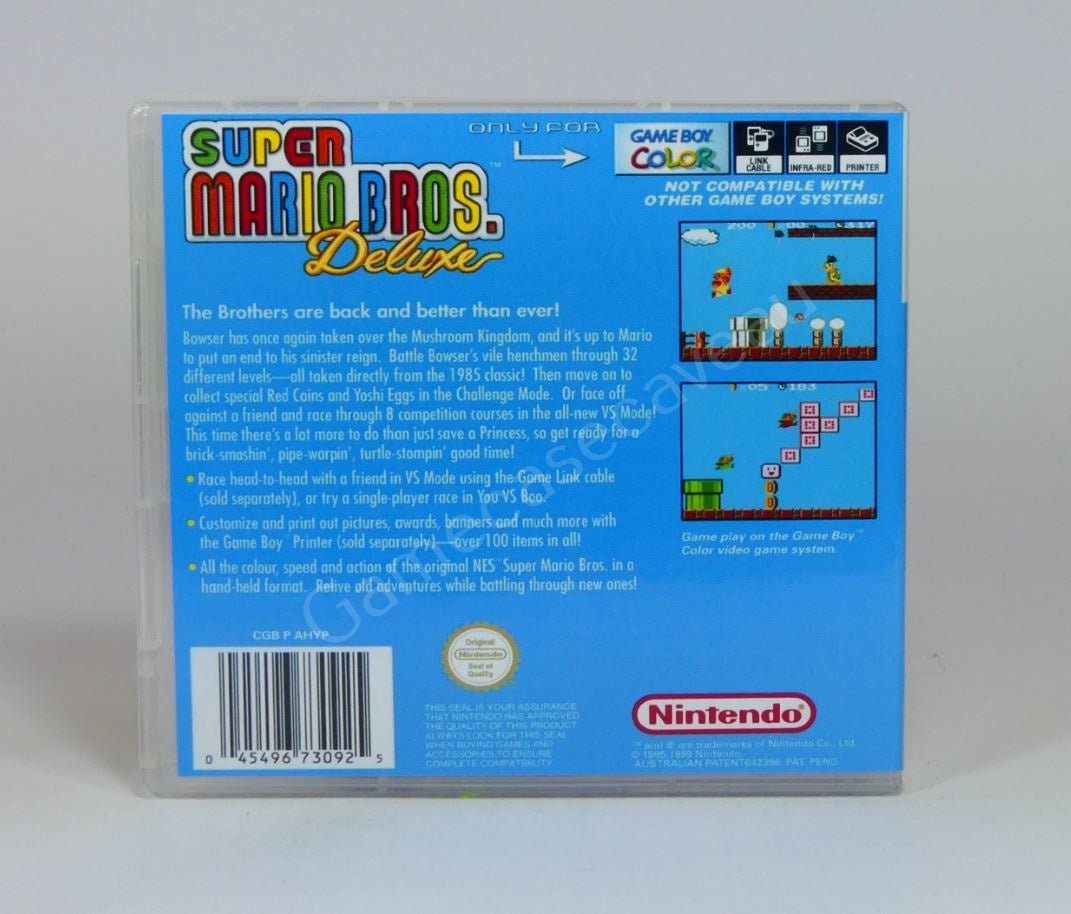 Super Mario Bros Deluxe - GBC Replacement Case
