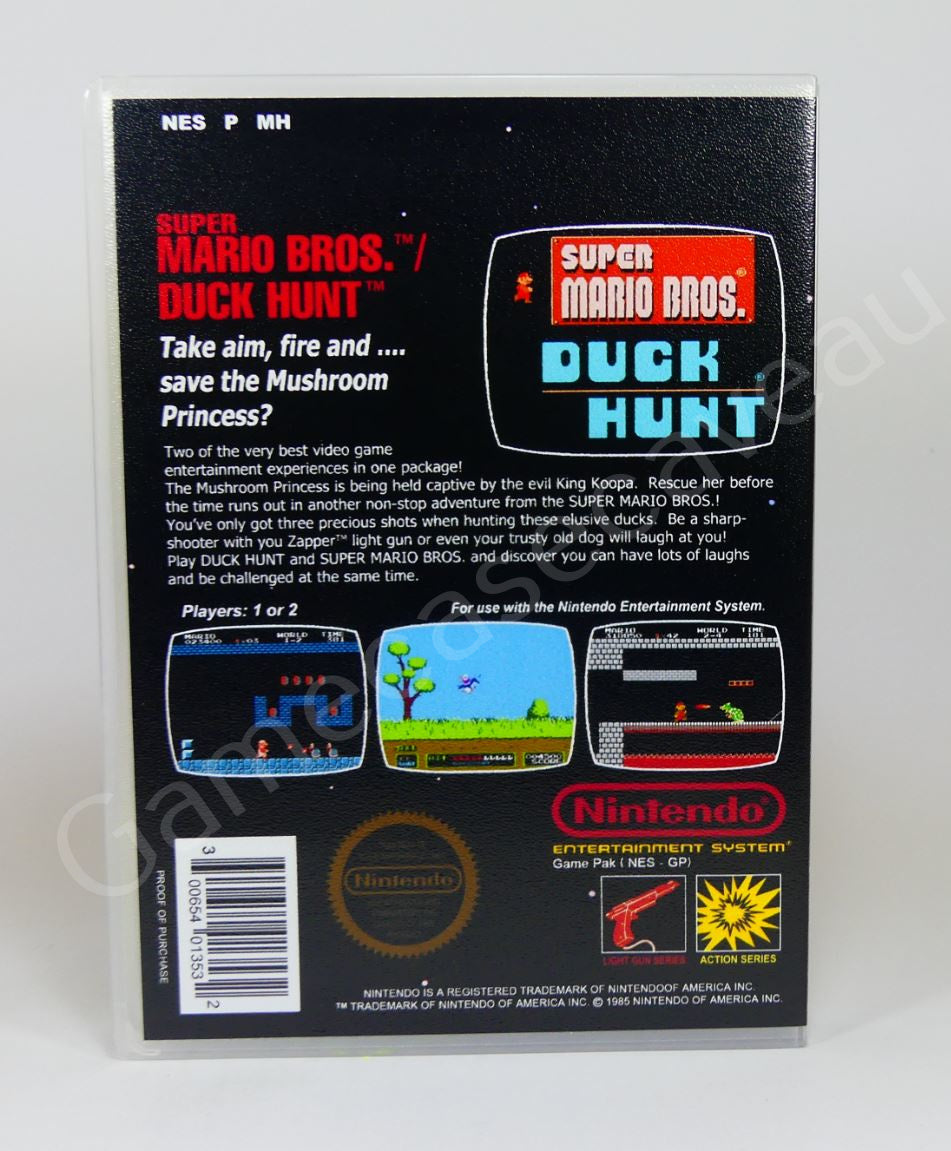 Super Mario Bros & Duck Hunt - NES Replacement Case