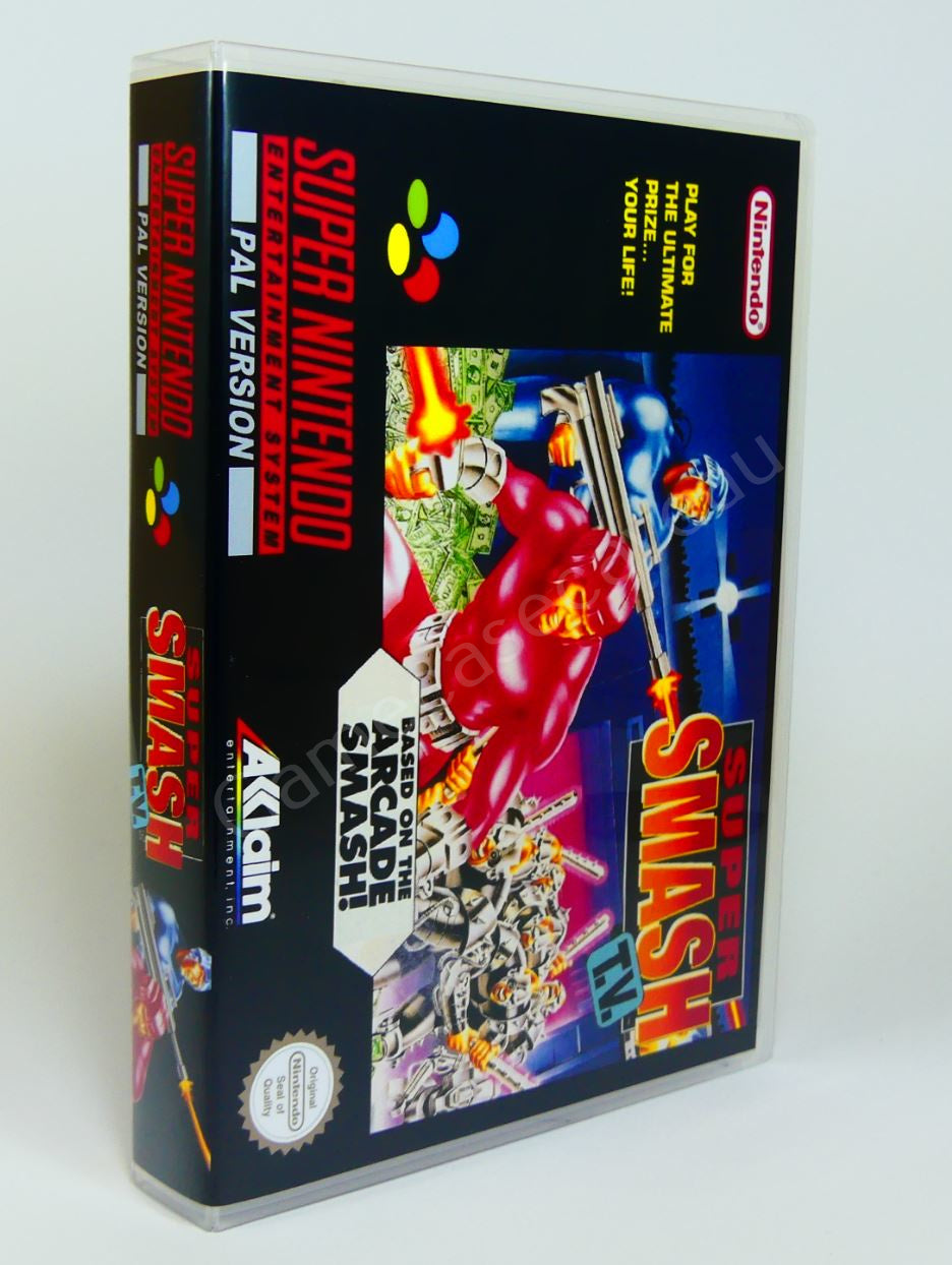 Super Smash TV - SNES Replacement Case – GameCaseCaveAU