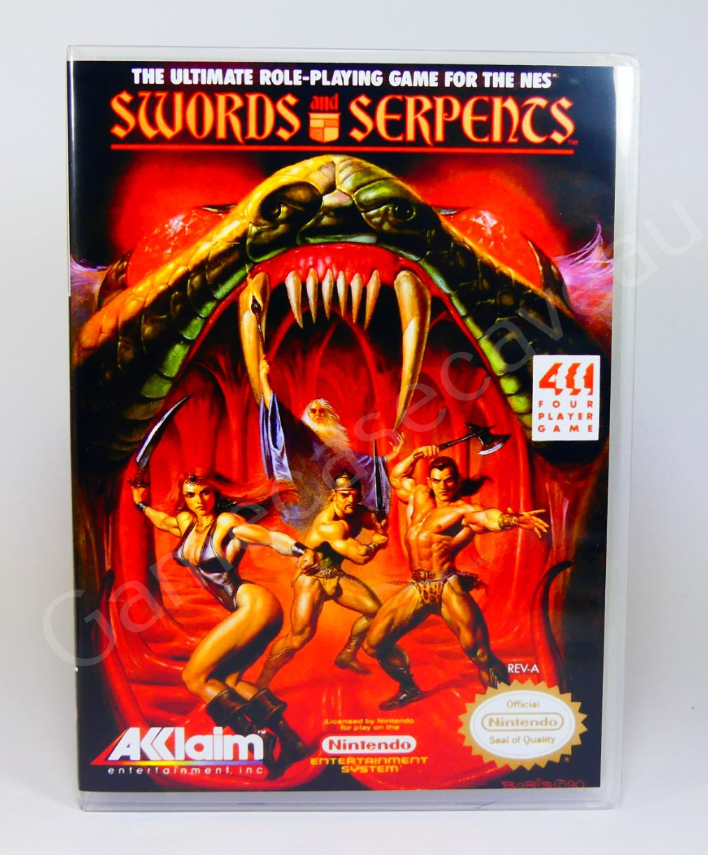 Swords and Serpents - NES Replacement Case