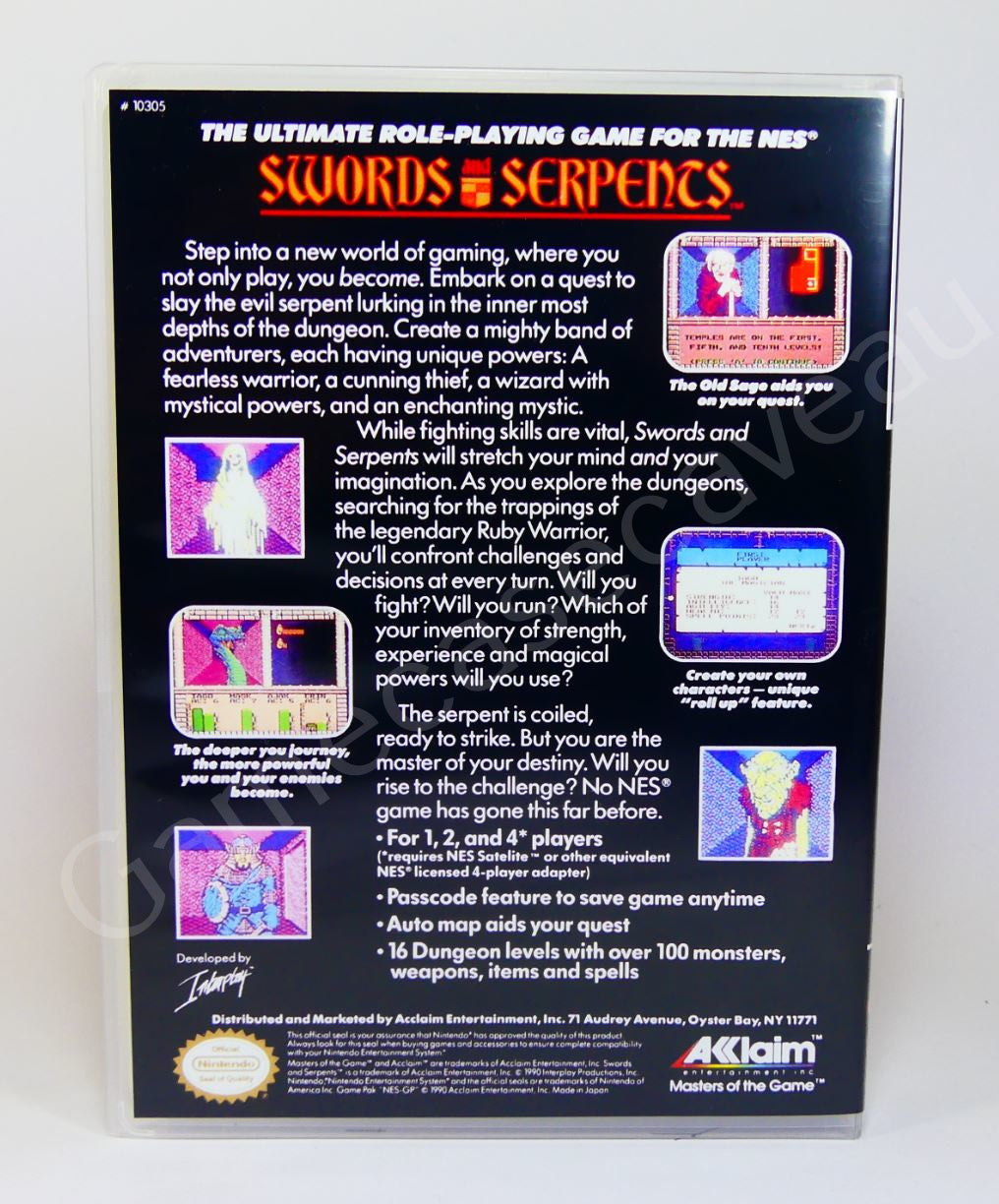 Swords and Serpents - NES Replacement Case