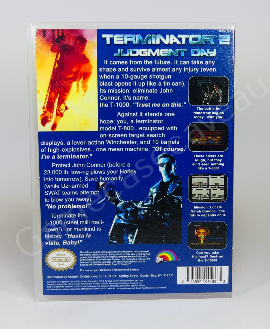 T2 Terminator 2 Judgement Day - NES Replacement Case