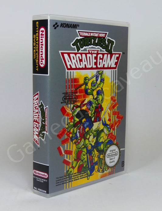 TMNT Teenage Mutant Ninja Turtles II The Arcade Game - NES Replacement Case