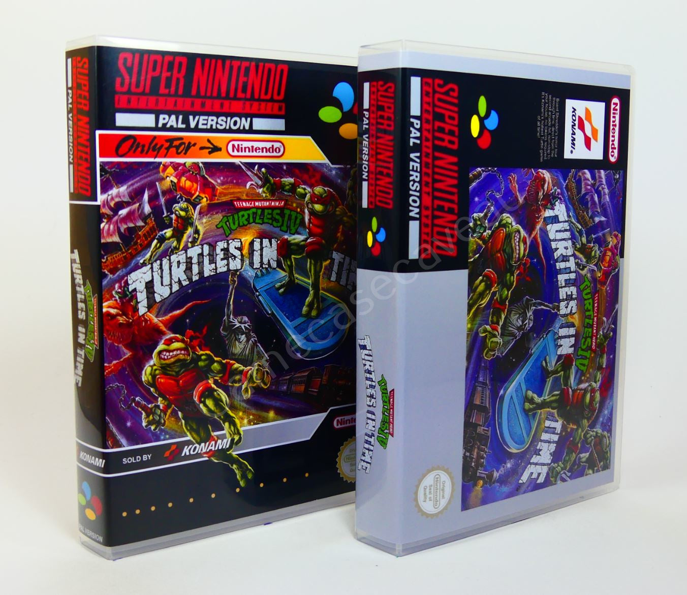 TMNT IV Turtles in Time - SNES Replacement Case – GameCaseCaveAU