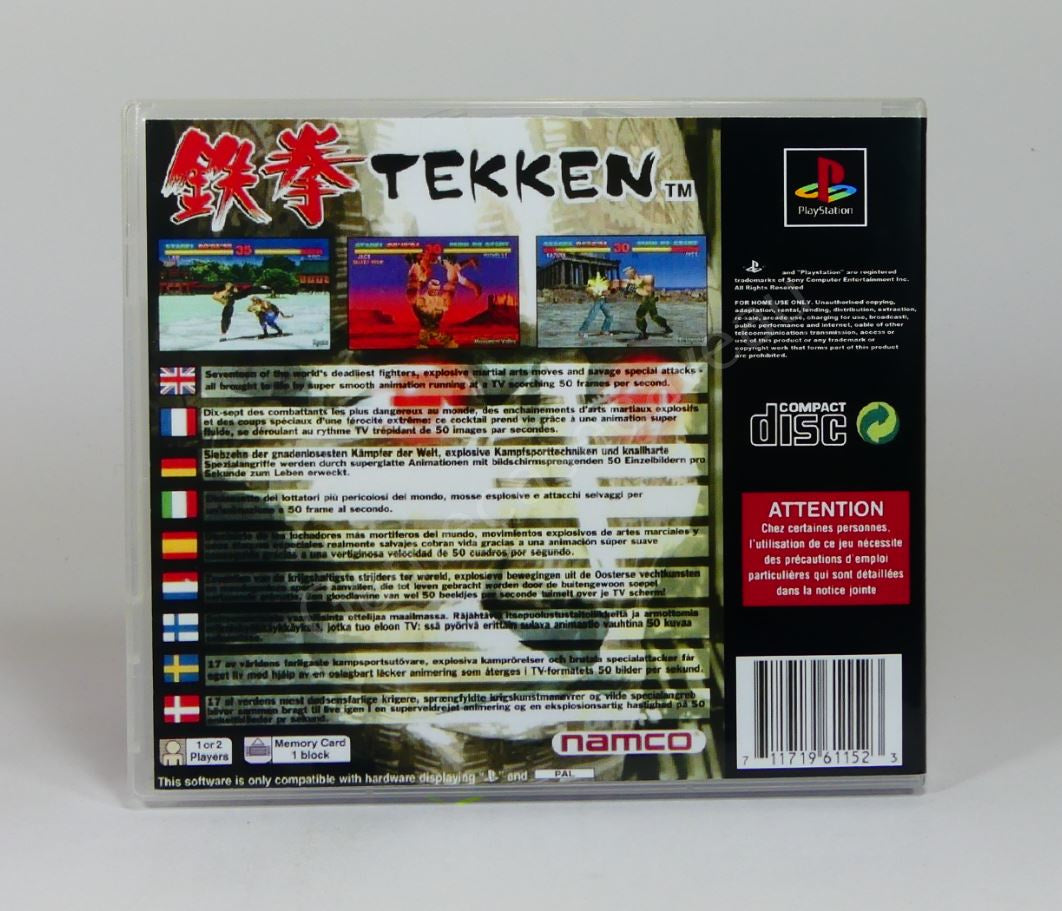 Tekken - PS1 Replacement Case