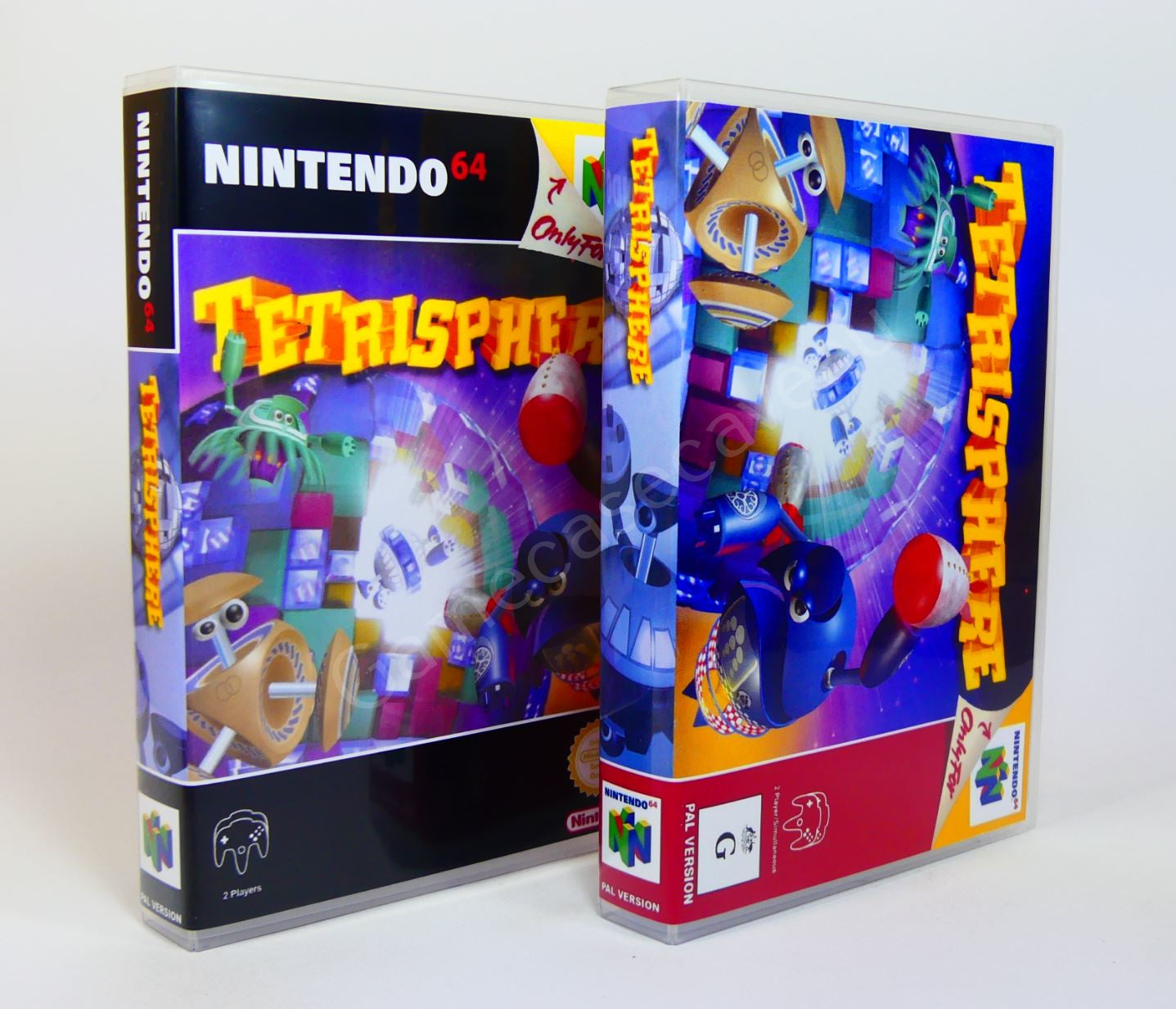 Blue Sphere R N64 Tetrisphere - N64 Replacement Case – GameCaseCaveAU