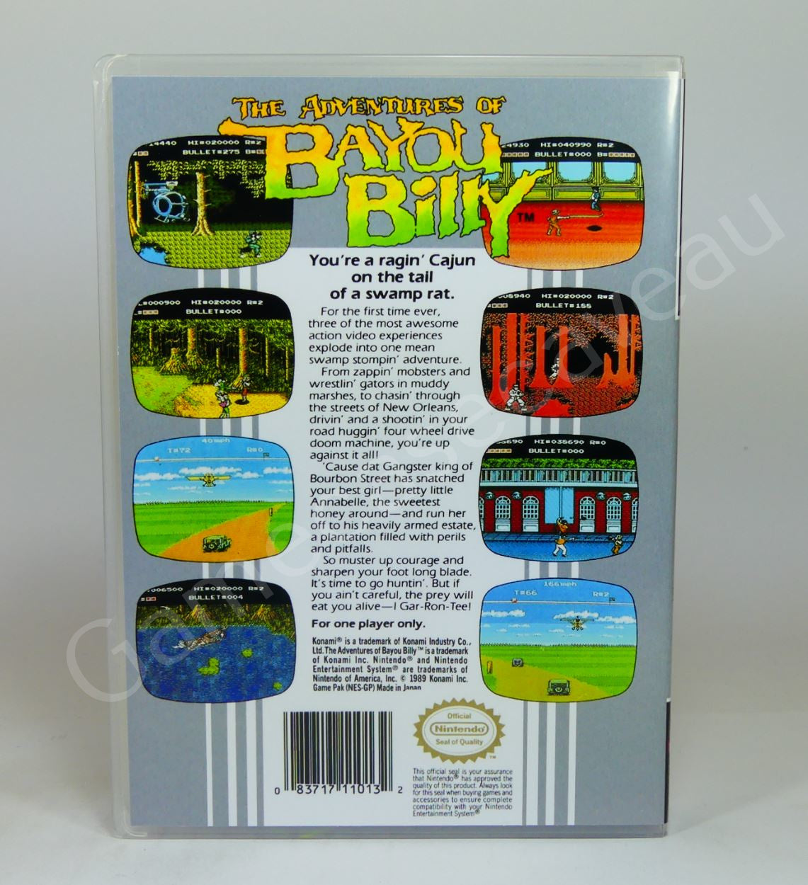 The Adventures of Bayou Billy - NES Replacement Case