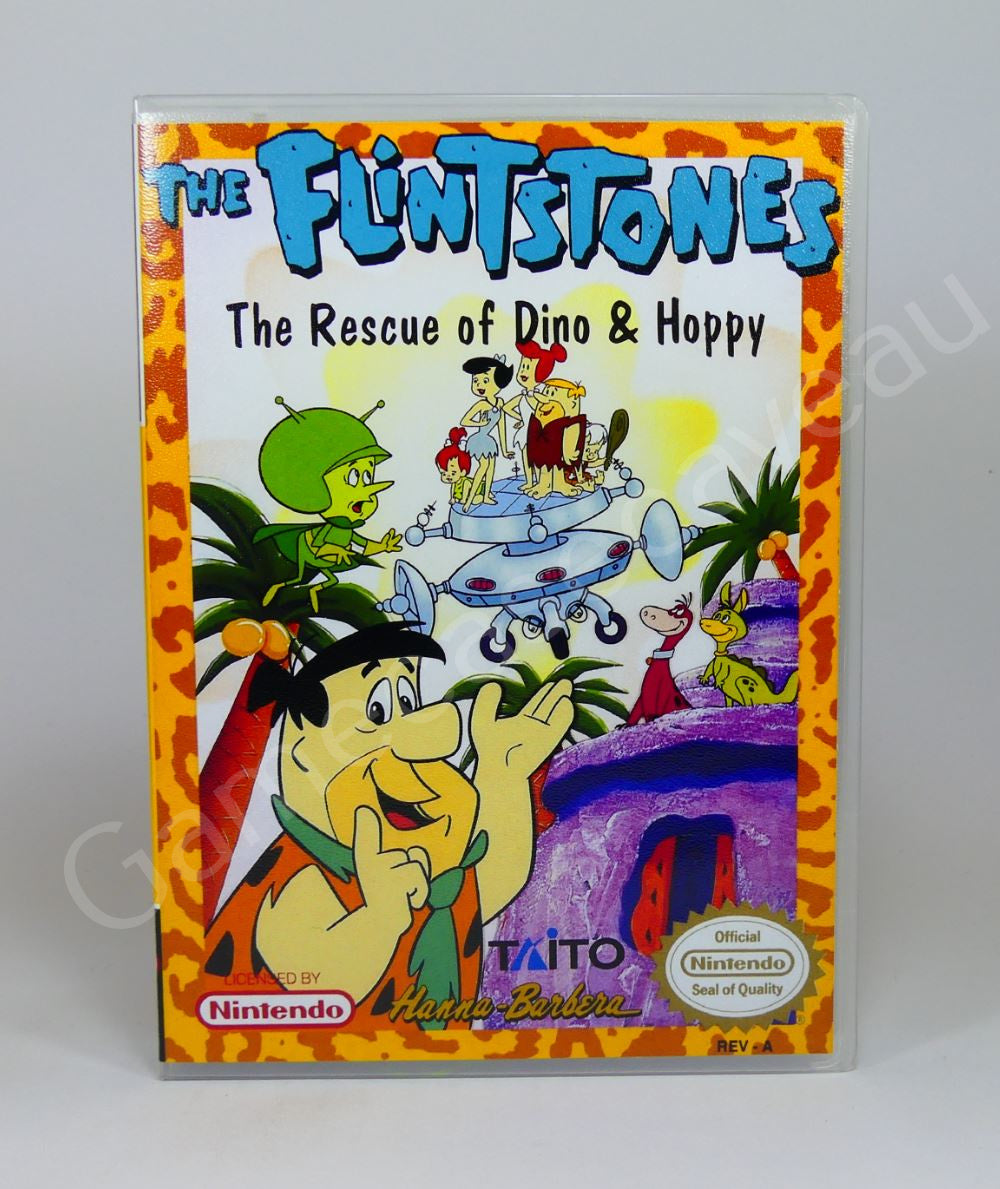 The Flintstone the Rescue of Dino & Hoppy - NES Replacement Case