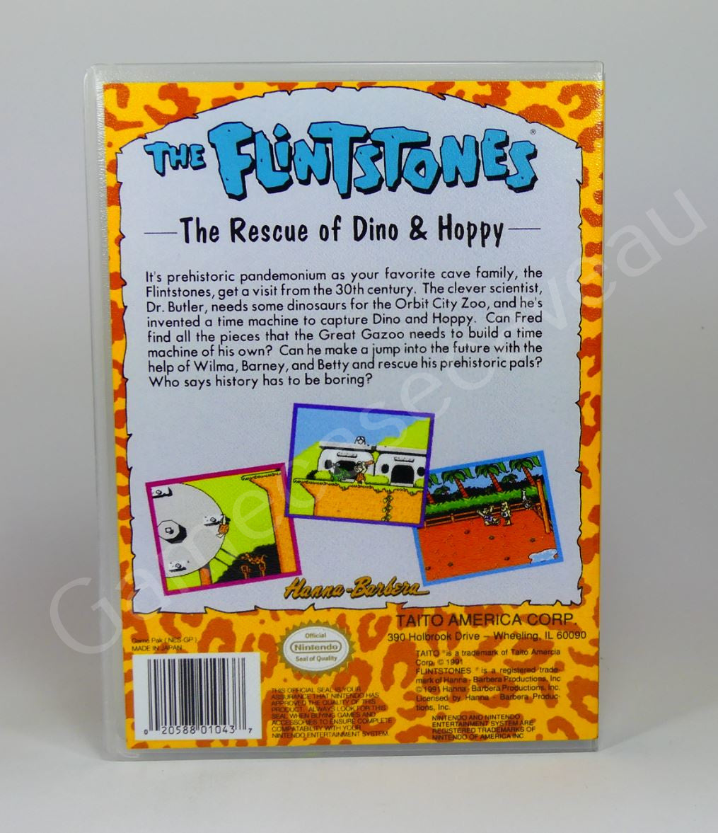 The Flintstone the Rescue of Dino & Hoppy - NES Replacement Case