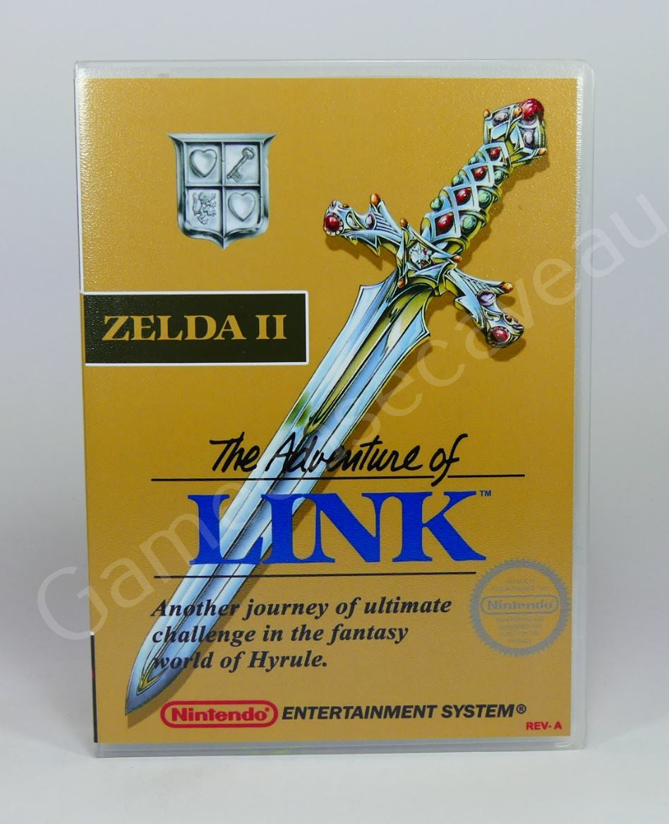 Zelda II The Adventures of Link - NES Replacement Case