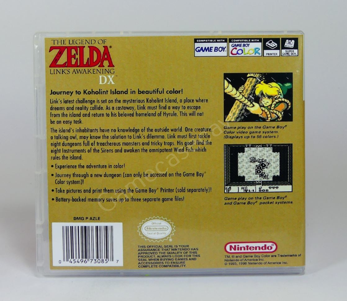 The Legend of Zelda Link's Awakening DX - GBC Replacement Case