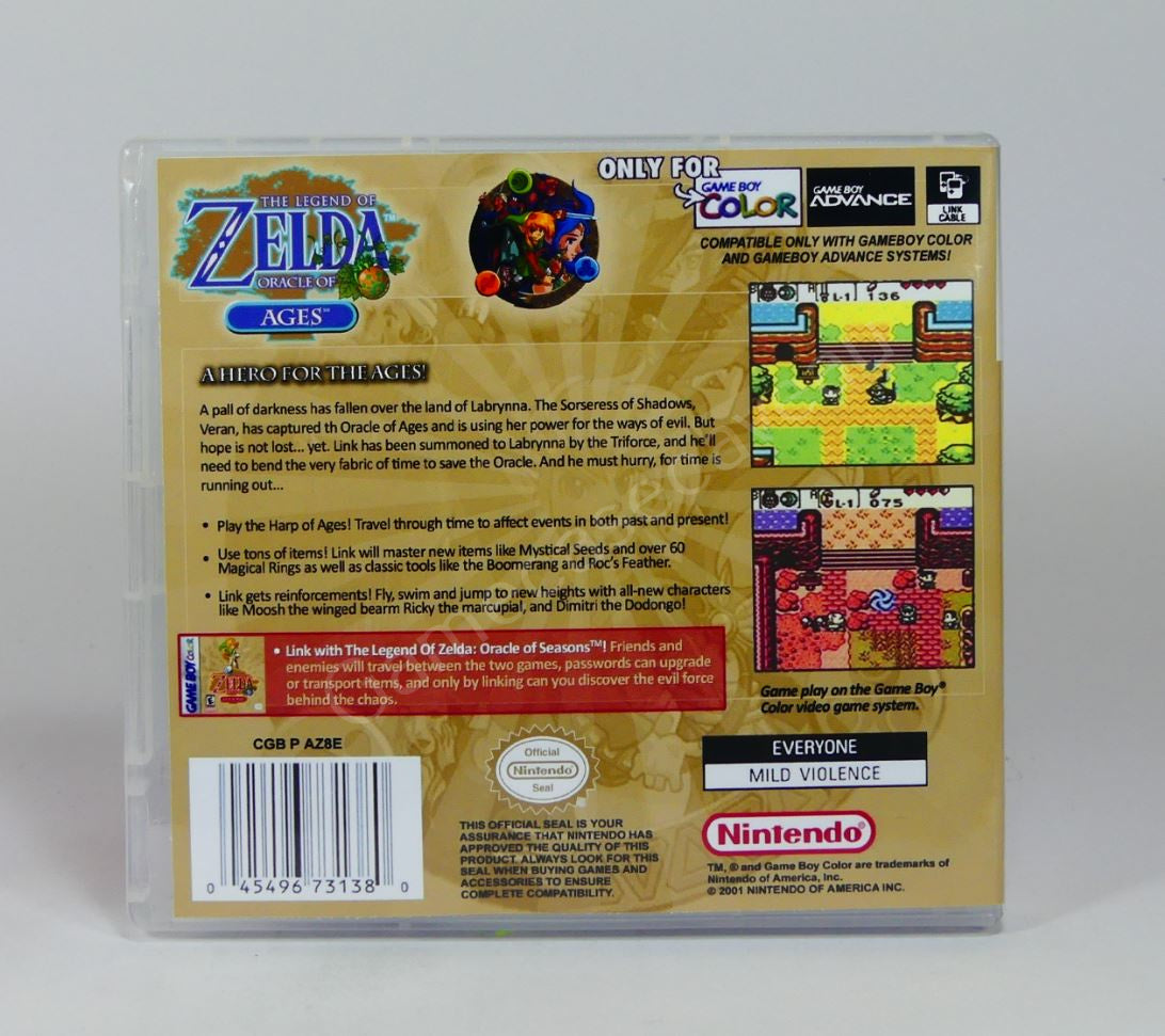 The Legend of Zelda Oracle of Ages - GBA Replacement Case