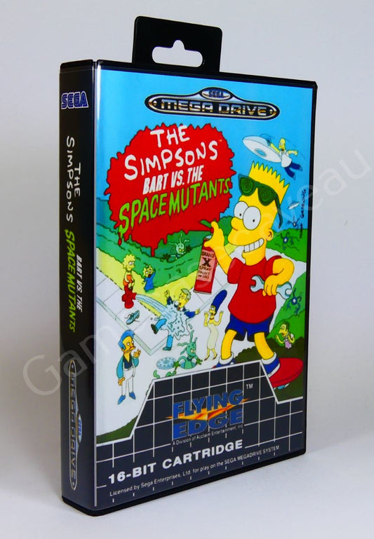 The Simpsons Bart vs The Space Mutants - SMD Replacement Case