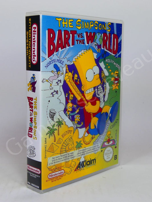 The Simpsons Bart vs the World - NES Replacement Case