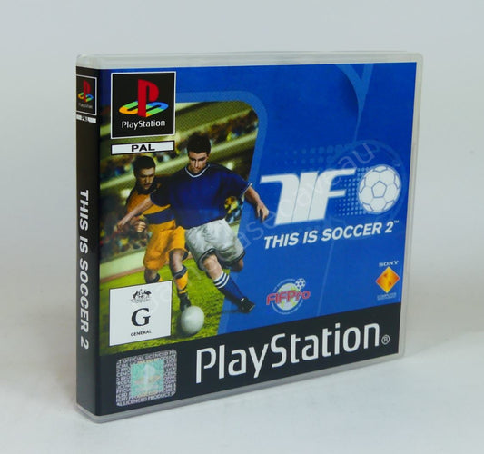This is Soccer 2 - PS1 Replacement Case